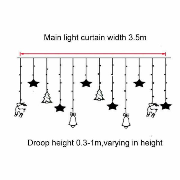 LED Fairy String Curtain Lights - Image 7
